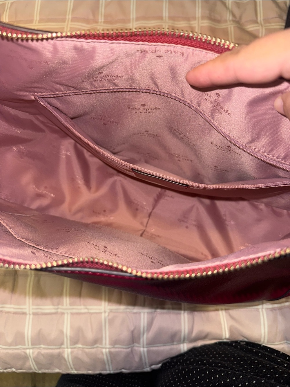 Kate Spade Nova Smooth Leather Large Crescent Shoulder Bag - Picture 4 of 4